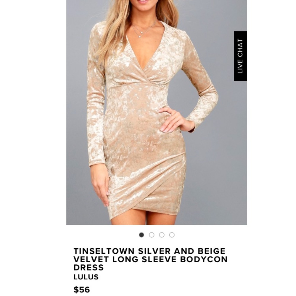 Lulu’s velvet wrap dress